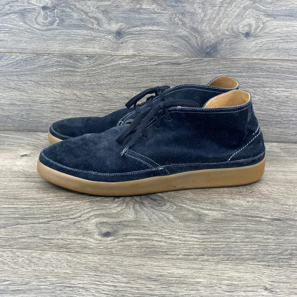 Cole Haan Chukka Boot Mens 13 Navy Blue Suede Gum Sole C13616 Sneaker